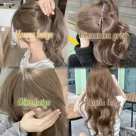 ⚡️ブリーチあり⚡️ケアブリーチ艶カラー➕似合わせカット➕(1step)トリートメント/透明感カラー/高発色/ベージュ