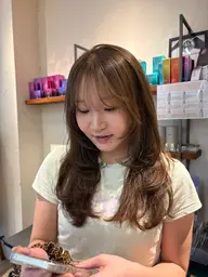 【透明感たっぷり🫧】ブリーチなしダブルカラー🦋🤍¥9,900