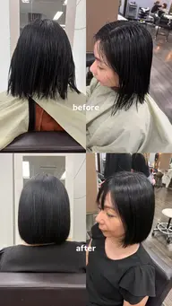 【レディースカットモデル✂️】肩上ボブ＋ケアトリートメント付き🫧