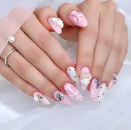 🧚🪄120分持ち込みアートし放題❤️🔥盛り盛りなデザインワンホン・韓国トレンド何でも🆗✨オフ無料×小パーツ無料