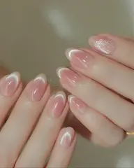 大人可愛いチークマグネットネイル🫧