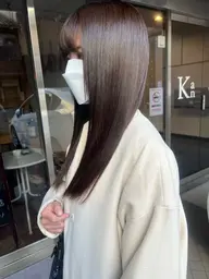 【カットしてもまとまらないならこれ！】酸熱トリートメント＋髪質改善トリートメント＋カット＋透明感カラー