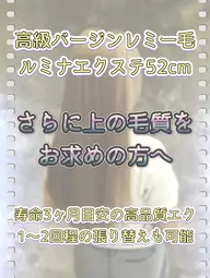 「バージンレミー毛」ルミナエクステ 60枚～100枚【ハイランクレ ミー使用】【カラー＆リペア可】