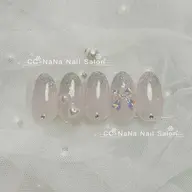 🉐【1日1名限定💓見れてる今お得】✨♥️ハート➕リボンネイル🎀プリンセス風ネイル✨ワンホンネイル🌸