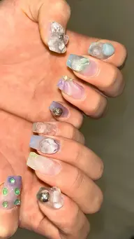 【限定価格】オフあり長さ出しネイル🦋チップ長さ出し
