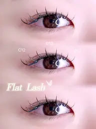 【当日限定♡】フラットラッシュ80~100本 束感コーティング仕上げ.⋆𝜗𝜚𓈒ㅤ⋆(オフなし)