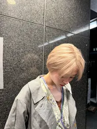 【全体をもう少し明るくしたい方用】 リタッチ+残留履歴・ムラ修正ブリーチ+ケアカラー+2stepトリートメント