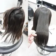 【潤い艶髪ストレート♪】カット＋髪質改善縮毛矯正＋処理剤フルコース＋トリートメントコース相談