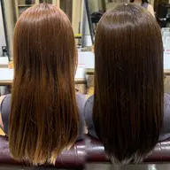 暗髪・トーンダウンしたい方必見✨自然なツヤ感のあるカラーで、落ち着いた印象に仕上げます🫧