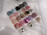 【オフなし】フットバス付き✨20種類以上から選べる!親指アートコース💅