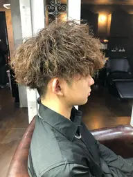💎メンズカット+波巻きパーマ💎土日祝日は+1000円