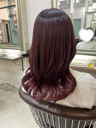【透明感も色味も重視したい方へ✨】ブリーチなしダブルカラー➕オーダーメイドAujuaトリートメント