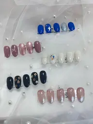 人気No.1💅シンプルデザイン(美フォルム補強、ドライケア込み)
