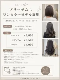 オシャレ染めワンカラー