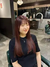 レディースカット+ シングルカラー+Kerastase 補修トーリートメント✨レイヤー/ハッシュ/ボブ/艶カラー