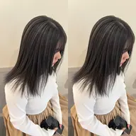 【脱・暗い白髪染め】白髪ぼかしハイライトカラー+カット
