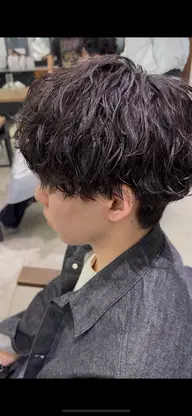 カット+シャドウパーマ