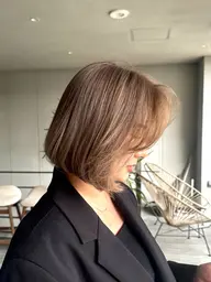 【赤みを消す】👩🏼ブラウンベージュハイライト👩🏽(ハイライトフル+全体カラー)