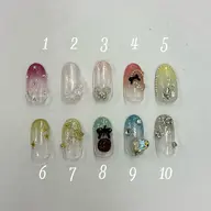 【オフ有】グラデーション+写真アート2本付