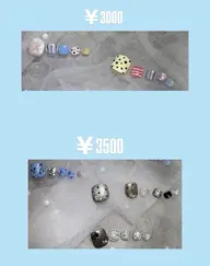 フットネイル👽🌟ミニモ限定デザインメニュー《オフなし》モデル様募集中❕パーツ別料金🪽