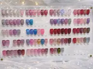 【⚠️オフ無し】マグネットワンカラー🧸💝100色から選べる/パラジェル変更可(➕500円)長さだし、補強不可です