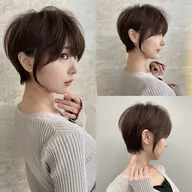 🌈初めての方におすすめ🌈【小顔ショートカット】+【イルミナカラーより低ダメージN.フルカラー】+【高保湿tr】