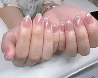 【人気トレンド】チーク×マグネットフレンチネイル