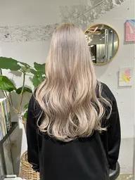 《新規》カット+ハイトーンカラー(ブリーチ+オンカラー)+ケアブリーチ