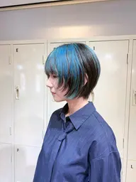 【🧬2回目​〜​の方はこちら🧬】デザインカラーしたい方🧤ダブルカラー（ブリーチ込）+選べるトリートメント🫧