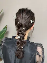 ミニモ限定🫧ヘアセット🎀結婚式お呼ばれヘア👰🏼♀️💐