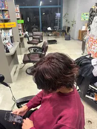 カット+シャドウパーマ