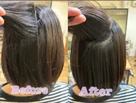 【全体縮毛矯正】⚠️ブリーチ毛はできません🙅‍♀️カット付き🫧