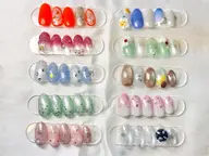 本日限定🫧monthly design nail🩷(オフあり)【ケア込み/初回.当店オフ無料】