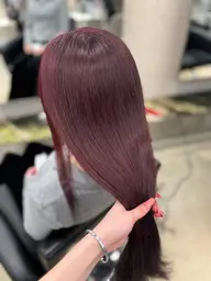 【当日予約可🌟】ピンクブラウン🎀ワンカラー➕トリートメント¥4,700~(通常¥9,000)