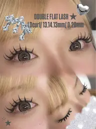 🎀マツエク🎀ダブルフラットラッシュ60束💖