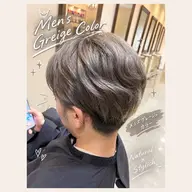 【平日メンズ限定🙆🏻♂️】カット+ダブルカラー🩵