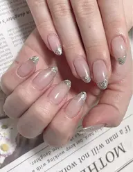 ガラスフレンチ💗色ベース追加可能&ガラスフレンチマグネット