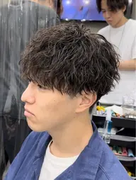 【3Dメンズカット】+【パーマ】+【SENSEトリートメント】今なら50%オフ‼️🤣