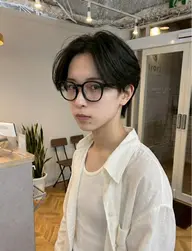 メンズカット+コスメ低温縮毛矯正+3STEPトリートメント