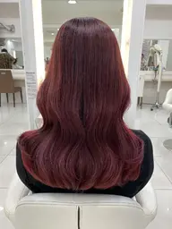 【暖色艶・透明感カラー】カット＋カラー＋✨トリートメント✨(ブリーチ、ダブルカラーなし)