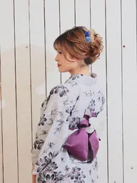 ヘアセット＋浴衣着付け　5000円　電話予約で4800円
