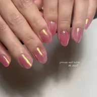 うるうるオーロラネイルorミラーネイル