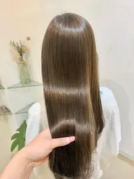 🪄スペシャルケアメニュー💫髪質改善カラー+Aujua4Stepトリートメント+超音波アイロン付き🪽ロング料金なし