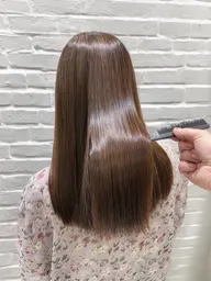 カット➕髪質改善カラー➕Aujuaトリートメント4step