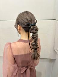 🩷✨ヘアアレンジ『下ろし編み』✨🩷