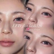 【人気No.1🥇モチ🆙💕】王道ナチュラルパッチリ🪄LEDエクステ120本🎀アイパック➕束感コーティング仕上げ