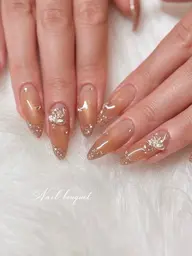 🎀秋カラーで綺麗め🎀✨マグフラッシュフレンチ✨【オフ込み】