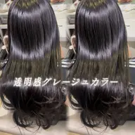 【🪄ケアカラークーポン🪄】🫧透明感カラー➕aujua超音波トリートメント🫧