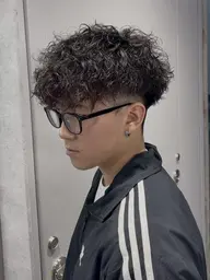 【💈ミニモ限定/人気No.1💈】メンズカット＋パーマ＋クイックトリートメント🧴