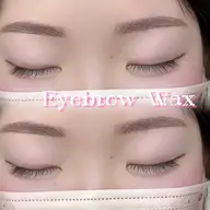【新規限定クーポン❣️】眉毛wax(メイク付き/間引きカット+550円)